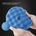 버핑 폴리싱 패드 ZFE 7Pcs 5 와플 폼 패드 5 백플레이트 RO DA GA 자동차 폴리셔 보트 컴파운드 왁싱용 울 키트