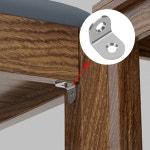 90도 L자형 브래킷 직각 코드 소형 패스너 보강 프레임 의자 창문 캐비닛 12pcs