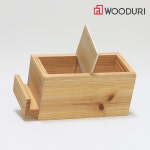 우드리 우드리 폰 거치 수납꽂이 학교 복지관 목공 교육 수업 키트 DIY 반제품 학교 기관 단체목공체험