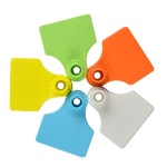 염소 이표 귀표 번호 돼지용 방역귀 100세트 QR코드 축산 글자 농장 젖소 가축 식별 레드귀표 레드귀표 001-100