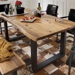 원목회의테이블 4인회의테이블 원목식탁 회의용책상 맞춤 촬영