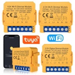 WiFi ZigBee 스마트 조광기 스위치 모듈 APP 원격 제어 1 2 갱 조명 Alexa Google 홈과 함께 작동합니다