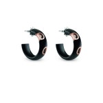 다미아니 DAMIANI 다미아니 디아이콘 골드와 다이아몬드가 세팅된 세라믹 귀걸이 20089711