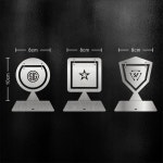 스틸타겟 1 스텐 슈팅 게임 사격 과녁판 연습용 교육 IDPA 대회 원형반전표적x1