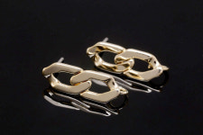 로듐도금 육각 귀고리 1쌍 요일발송 H1408