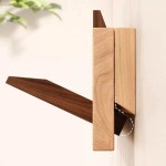 원목 벽걸이 행거 접이식 옷걸이 우드 벽 코트랙