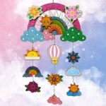 환경과생활 나무 스티커 모빌 만들기 DIY 키트-무지개