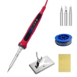 LCD 디지털 납땜 다리미 세트 키트 용접 도구 교정 온도 조절 100W 180-520-600C