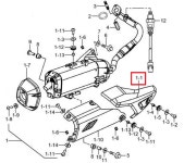 DNA모터스 머플러테일커버 UHR125 14790H2D400H000