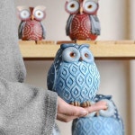 풍수인테리어 파란부엉이 1세트