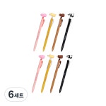 아이비스 아이비스 큐티펫 젤펜 4종 세트 돼지 강아지 곰 팬더 4세트 CR11557 0
