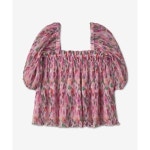 GANNI 벌룬 슬리브 셔츠 F7534