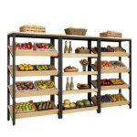 진열대 매대 디스플레이 우드 중형 축제 거치대 60 대나무 조립식 제과 야채 2단 싱글 싱글 사선 3단 60길이