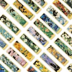 클래식 레트로 다채로운 꽃 종이 책갈피 DIY 학생 독자 선물 책 페이지 마커 도서관 사무실 표시 30개
