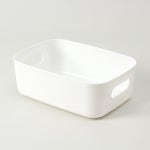 2p세트 손잡이 수납바구니 14x20 사각 약통정리함 소품박스 바스켓 다용도