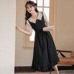 패션고리 여성 카라넥 하객 원피스 M H1090