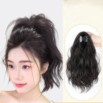 팬시온 포니테일 풍성 집게가발 붙임머리 업스타일 묶음머리 가발 웨이브 가발집게 다크브라운 1개