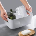 사각 손잡이 수납바구니 바스켓 바스켓 수납바구니 수납정리함 소품보관함