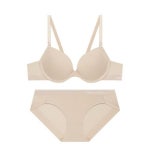 코데즈컴바인이너웨어 CODES COMBINE INNERWEAR 브라1팬티2 세트 아스킨 톤온톤 아웃밴드 브라 팬티 세트 스킨 134362
