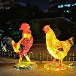 대형 모형 조형물 수닭 정원 워킹 농장 포토존 장식
