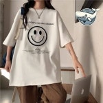 라일리 Rly 여유로운 스마일 오버핏 반팔티 여름 데일리룩 31445944