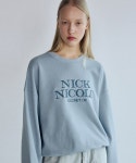 닉앤니콜 닉앤니콜 CLASIC LOGO SOFT SWEATSHIRT SKY