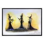 할로윈 마녀 나무 박쥐 집 투명 스탬프 스텐실 스크랩북 수공예 종이 카드 공예 템플릿 1 stamps H1716