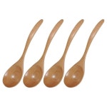 천연 나무 숟가락 디저트 스푼 차 곡선 1개 1 wood color