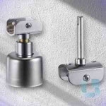 리버썸 큐비클 상하 C형힌지 건물화장실 화장실문받침대 문수리