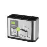 스테인리스스틸 수저통 물빠짐 조리 도구 꽂이 정리함 세트 수납 수저