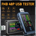 FNIRSI USB 테스터 5A LCD A C 전압 전류 전원 디스플레이 멀티미터 앱 소프트웨어 고속 충전 감지 트리거 PD2 0 PD3 0 QC2 0 4-24V 6