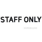부착식 STAFF ONLY 사인 표지판 경고판 입체표지판 식당표지판 입구간판
