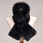 라벨르 라벨르by신영모피 폭스렉스 스킨 콤비 머플러블랙