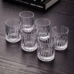 고급 크리스탈 글라스 와인잔 스트라이프 투투샷 바 노래방 맥주 가정용 독한 술잔 세트