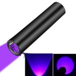 합금 USB 충전식 램프 강한 네일 미니 UV 블랙라이트 랜턴 휴대용 마커 방수 510 395 라이트 1개