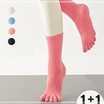 2개 골지 발가락양말 필라테스 요가 니삭스 양말 장양말 발가락양말