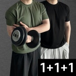 1 1 1 남성 여름 머슬핏 헬스 반팔