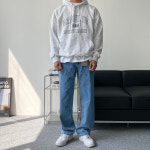 맨즈피플 오버핏 BROOKLYN 프린팅 후드티