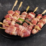 야키꼬치 돼지 훈제야채꼬치 8개입 x 1팩 데리야끼소스