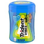 트라이던트 Trident Vibes SOUR PATCH 라즈베리 무설탕 껌 40피스 병