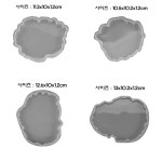 레진 공예 아트 재료 4종 티코스터 개별 실리콘 몰드