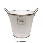 정원을 사랑하다 원예잡화 철예 구제화합 양철 밍크 화분 86쌍 귀수저 원통 화분