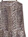 GANNI GANNI Foil Print Denim Strap Dress 16449348