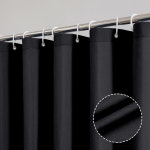 욕실용 OVZME 조라 솔리드 샤워 커튼 패브릭 커튼 - 부드러운 천 호텔 스파 발수제 세탁기 세트 12 후크 그로밋 탑 72Wx72L