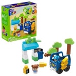 메가블록 MEGA BLOKS 그린타운 전기 자동차로 외출 충전소 세트 블록 조각