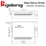 SignkoRay JMC 하이브리드 폐쇄 스텝퍼 서보 드라이버 모터 CNC 타각기 2 상 0-4 2A NEMA23 24-60VDC 1 2HSS57