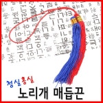 노리개 매듭 청실홍실 전통만들기 전통매듭 수술