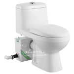 화장실 소형 양변기 시공 305 모델 지하 비데 400 스텐 파이프