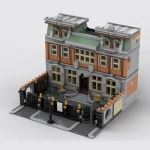 스트리트 뷰 모델 Moc 빌딩 브릭 주얼리 타운 맨션 기술 모듈러 블록 선물 크리스마스 장난감 DIY 세트
