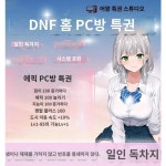 Dnf PC방 가정용 에픽 특권 피로 던전 특권